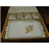 Image 2 : Anchor Hocking Wheat Snack Set (8-Pieces Glass) (1950's)