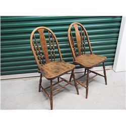 Antique Bow-back Chairs (2)