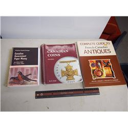 Antique Books (3) (Canadian Coins, Canadian Government Paper Money, Complete Guide To French America