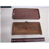 Image 3 : Antique Implement Tool Box Lids (IHC Steel, Frost And Wood Cast Iron)