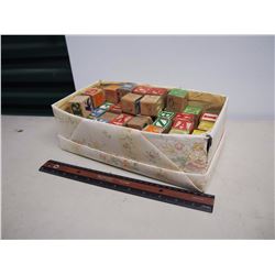Vintage Wooden Children's Alphabet Number Blocks (~75)