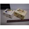Image 5 : Vintage Windup Childrens Jewelry Boxes, (2) W/ Contents, Beads, Earrings