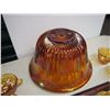 Image 5 : Carnival Glass Marigold Punch Bowl Set, No Chips Or Cracks (12 Cups)