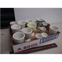 Antique Porcelain Egg Cup Collection