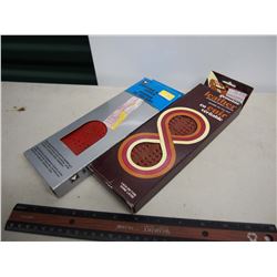 Vintage Leather Steering Wheel Covers (2) (New In Box)