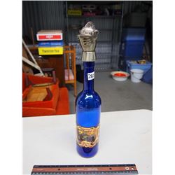 Blue Merlot Bottle, Chrome Knights Helmet Pourer