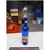 Image 1 : Blue Merlot Bottle, Chrome Knights Helmet Pourer