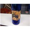 Image 2 : Blue Merlot Bottle, Chrome Knights Helmet Pourer
