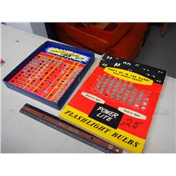 Vintage Gas Station Flash Light Bulb Displays (2)