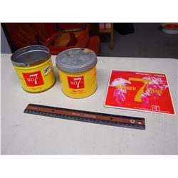 No. 7 Cigarette Tins & Record