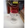 Image 2 : 1940’s Indiana Glass Kings Crown Ruby 9oz Water Goblet (11)