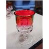 Image 3 : Indiana Glass Kings Crown Thumbprint 2oz Wine Stem