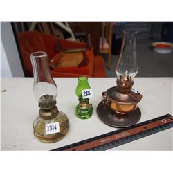Miniature Kerosene Lamps (3)