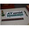 Image 1 : Saskatchewan Rough Riders License Plate, Pen, Roger Aldag Bobble Head