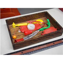 1940s-50s Children's Doctors Toys W/ Wood Box