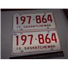 Image 1 : 1975 Saskatchewan Licenses Plates (2)