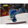 Image 2 : Vintage Blown Glass Blue Sail Fish
