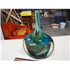 Image 2 : Holina Vintage Blue Blown Glass Heavy Vase