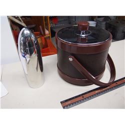 Vintage Ice Bucket With Bullet Shaker