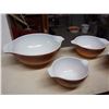 Image 2 : Brown Pyrex Bowls (4)(441-444) Mint