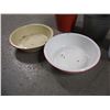 Image 2 : Galvanized and Porcelain Bowls And Pales