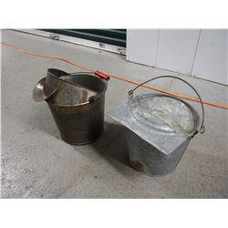 Galvanized Feeder and Strainer Pales (2)