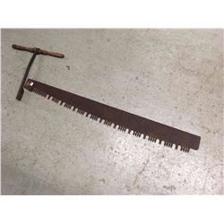 Antique Metal Cross Cut Saw Blade