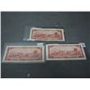 Image 2 : 1954 2 Dollar Bills (3) (Beattie Rosminsky, Douey Rosminsky, Lawson Bouey)