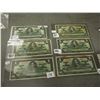 Image 1 : Vintage 1$ Canadian Bills (6) (1937 R/M 3267984, T/N 2201378, Y/A 0663183, W/L 7697033, T/N 9631634 