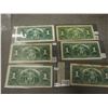 Image 5 : Vintage 1$ Canadian Bills (6) (1937 R/M 3267984, T/N 2201378, Y/A 0663183, W/L 7697033, T/N 9631634 