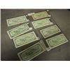 Image 4 : Vintage 1$ Canadian Bills (8) (1954 R/P 2274495, B/M 1004885 Replacement Bill, S/F 5313041, V/N 5980