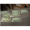 Image 1 : Vintage 1$ Canadian Bills (7) (1967 H/P 9804890, G/P 1969375, M/O 8516885, 4 No Serial Number))