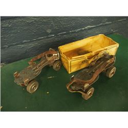 Vintage Roller Skates With Original Box