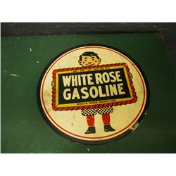 Reproduction White Rose Gasoline Sign