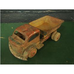 Lincoln Metal Toy Truck, Wooden Tires