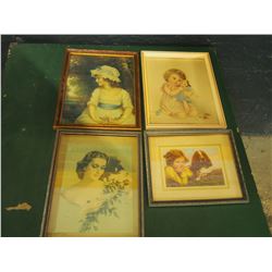 Lot Of Vintage Framed Pictures