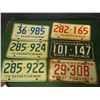 Image 1 : Lot Of Saskatchewan Licence Plates (6) (76,74,75,56,58)