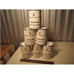 BA Service Station Paint Cans "Super White" Sealed (6)