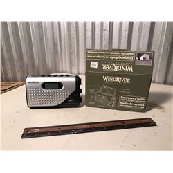 WindRiver Emergency Radio With Flashlight and Clock