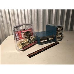 Pair of Plastic Tray Towers Witt Door Handle in Packaging And Contents