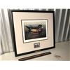 Image 1 : Framed Ducks Unlimited Stamp And Print With Certificate Of Authenticity