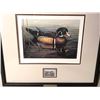 Image 3 : Framed Ducks Unlimited Stamp And Print With Certificate Of Authenticity