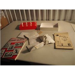 Collection Of Stamps (2 Stamp Books, Numerous Envelopes In Box)