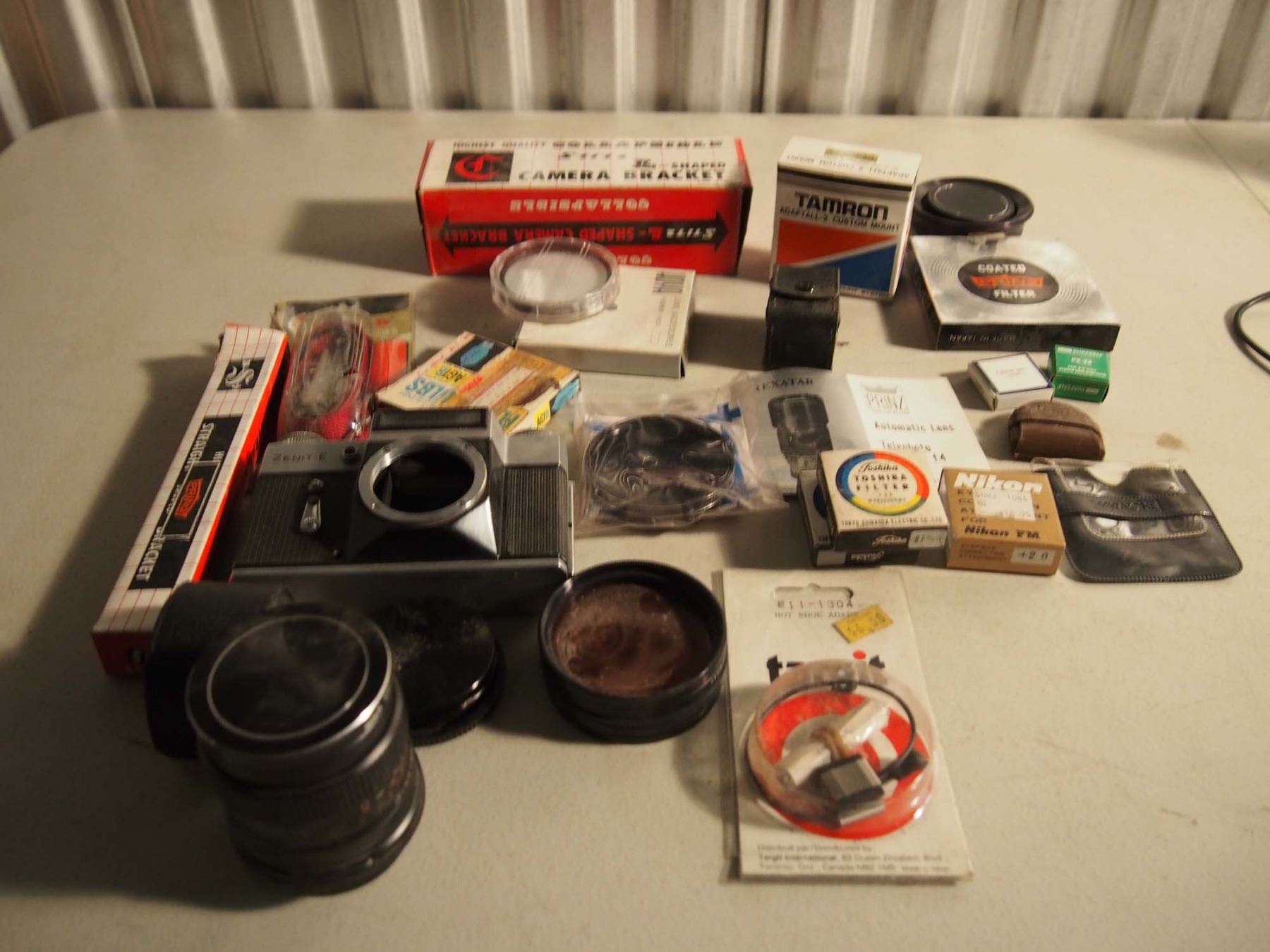Box Of Camera Lens/Parts