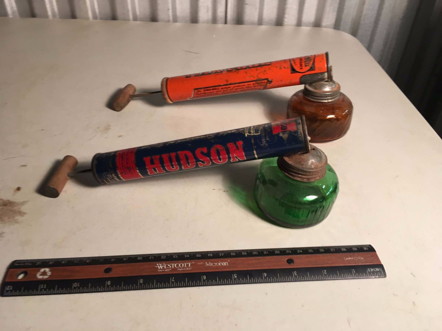 Vintage Hand Pump Bug Sprayers (2)(Hudson, SpraWell)