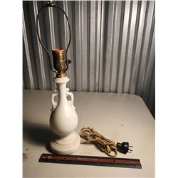 Aladdin Milk Glass Electric Lamp, No Shade (Not Working)