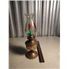 Image 2 : Lamp With Painted Glass Chimney