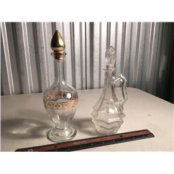 1932 Glass Cruet & Additional Cruet
