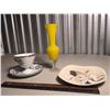 Image 1 : Misc Glass Pieces (Tea Cup And Saucer, Plate, Flower Vase, Etc;)