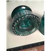 Image 5 : Green Glass Telephone Pole Insulators (3)